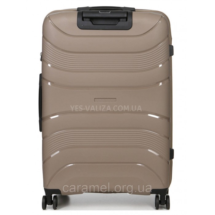 Чемодан большой L полипропилен беж 74х49х29см/95л/3.9кг/Worldline 288, фото 3