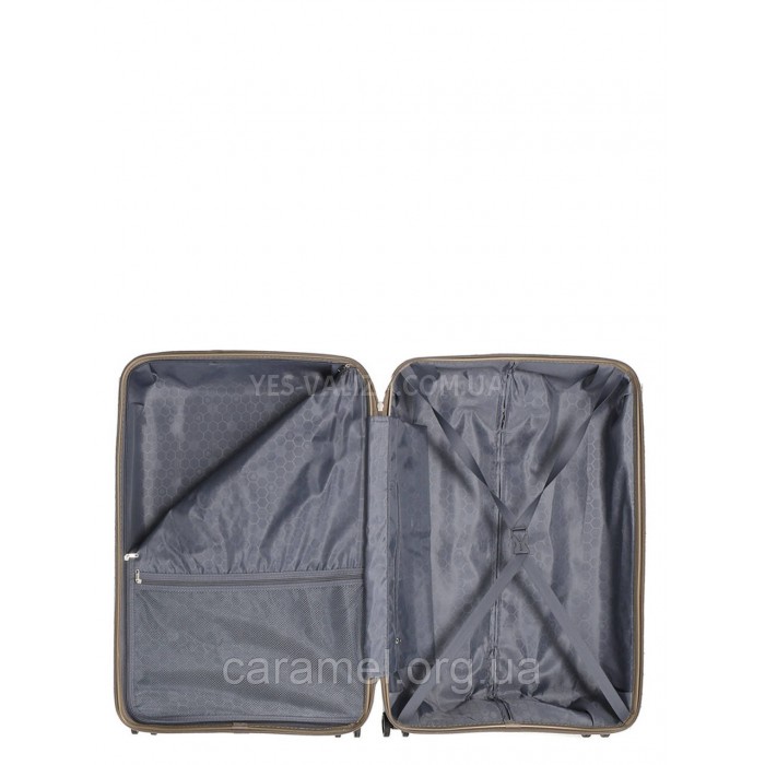 Чемодан большой L полипропилен беж 74х49х29см/95л/3.9кг/Worldline 288, фото 9