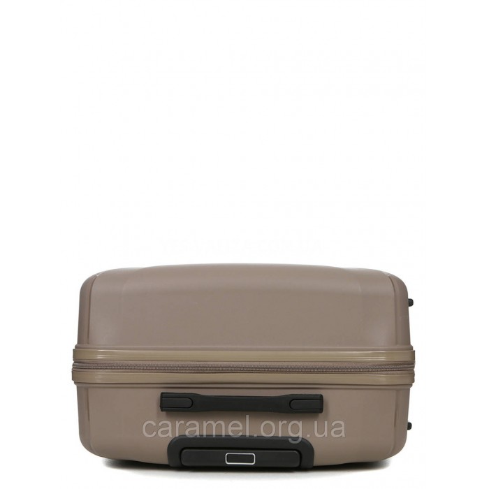 Валіза середня М поліпропілен беж 65х43х25см/63л/3.1кг/Worldline 288, фото 6