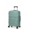 Чемодан средний М полипропилен зелёный 65х43х25/63л/3.1кг/Worldline288, фото 12