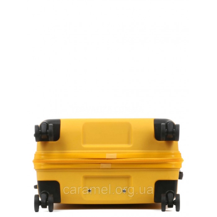 Чемодан средний М полипропилен жёлтый 65х43х25/63л/3.1кг/Worldline 288, фото 7