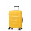 Чемодан средний М полипропилен жёлтый 65х43х25/63л/3.1кг/Worldline 288, фото 12