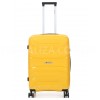 Чемодан средний М полипропилен жёлтый 65х43х25/63л/3.1кг/Worldline 288, фото 11