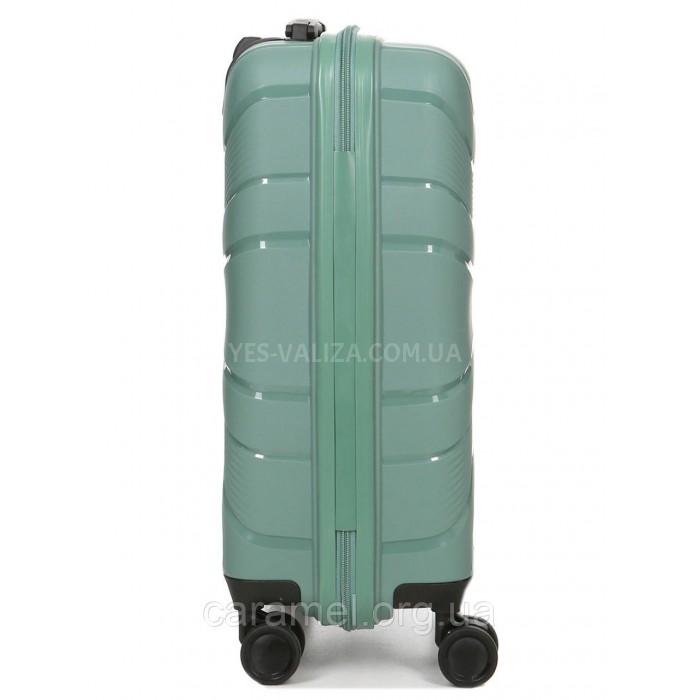 Чемодан малый S полипропилен зелёный 54x38x22см/40л/2.6кг/Worldline 288, фото 5