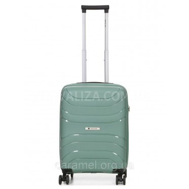 Валіза мала S поліпропілен зелена 54x38x22см/40л/2.6кг/Worldline 288