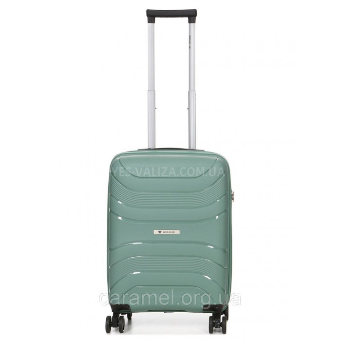 Чемодан малый S полипропилен зелёный 54x38x22см/40л/2.6кг/Worldline 288, фото 1