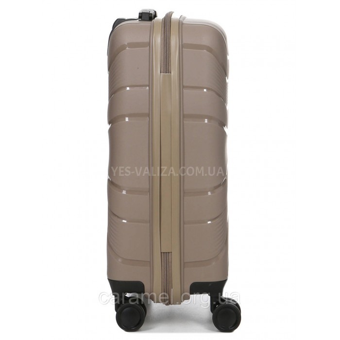 Чемодан малый S полипропилен бежевый 54x38x22/40л/2.6кг/Worldline 288, фото 5