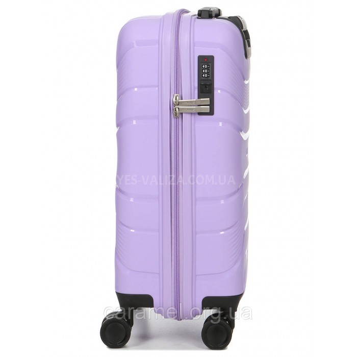 Чемодан малый S полипропилен лаванда 54x38x22/40л/2.6кг/Worldline 288, фото 4