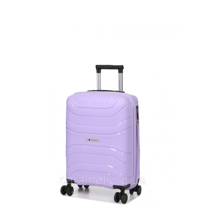 Валіза мала S поліпропілен лаванда 54x38x22см/40л/2.6кг/Worldline 288, фото 2
