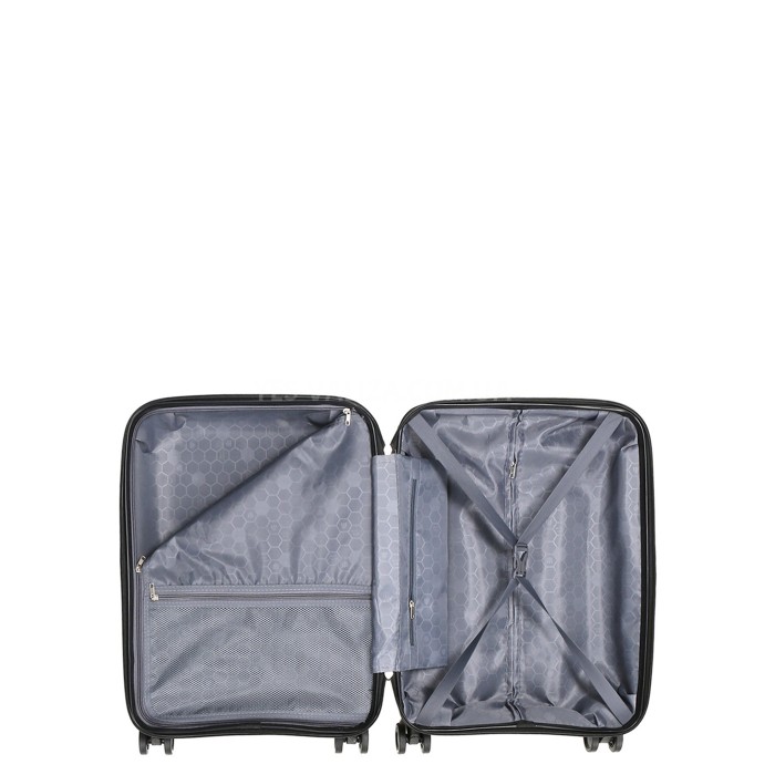 Набор чемоданов Франция (L M S-3шт) полипропилен чёрный/Worldline 288, фото 11