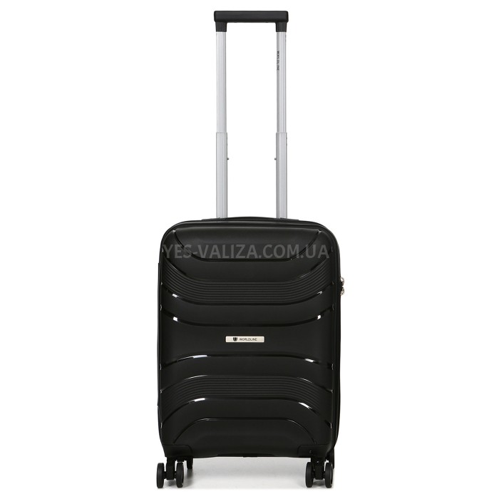 Набор чемоданов Франция (L M S-3шт) полипропилен чёрный/Worldline 288, фото 4
