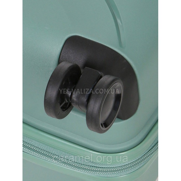 Набор чемоданов Франция (L M S-3шт) полипропилен зелёный/Worldline 288, фото 9