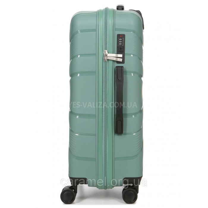 Набір валіз Франція (L M S-3шт) поліпропілен зелена/Worldline 288, фото 6