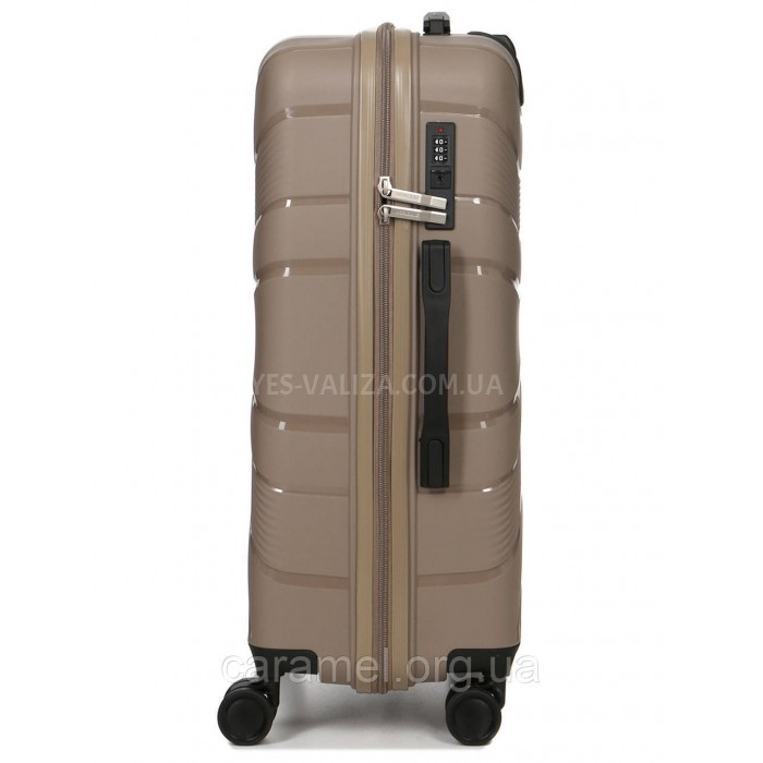 Набор чемоданов Франция (L M S-3шт) полипропилен бежевый/Worldline 288, фото 4