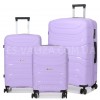 Набір валіз Франція (L M S-3шт) поліпропілен лаванда/Worldline 288, фото 11