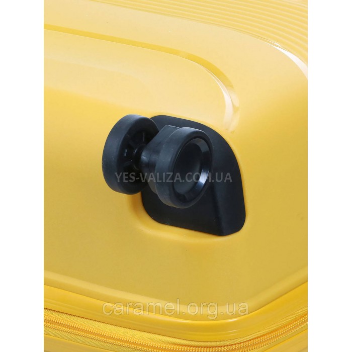 Набор чемоданов Франция (L M S-3шт) полипропилен жёлтый/Worldline 288, фото 9