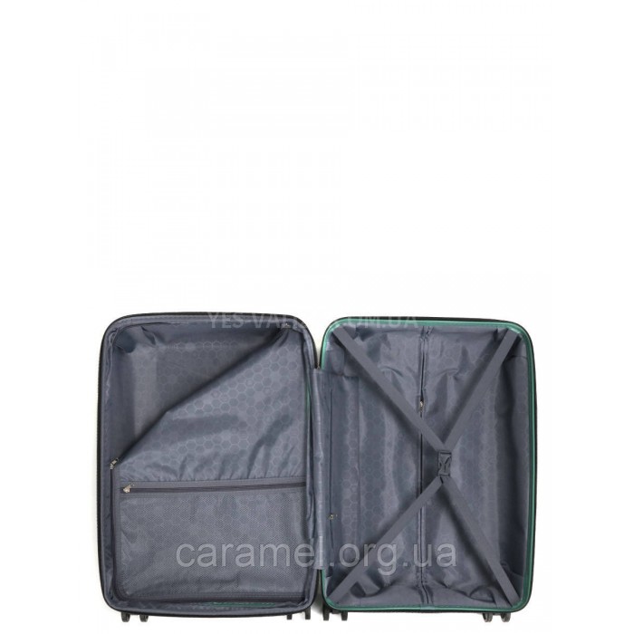 Набор чемоданов Франция (L M S-3шт) полипропилен зелёный/Worldline 289, фото 10