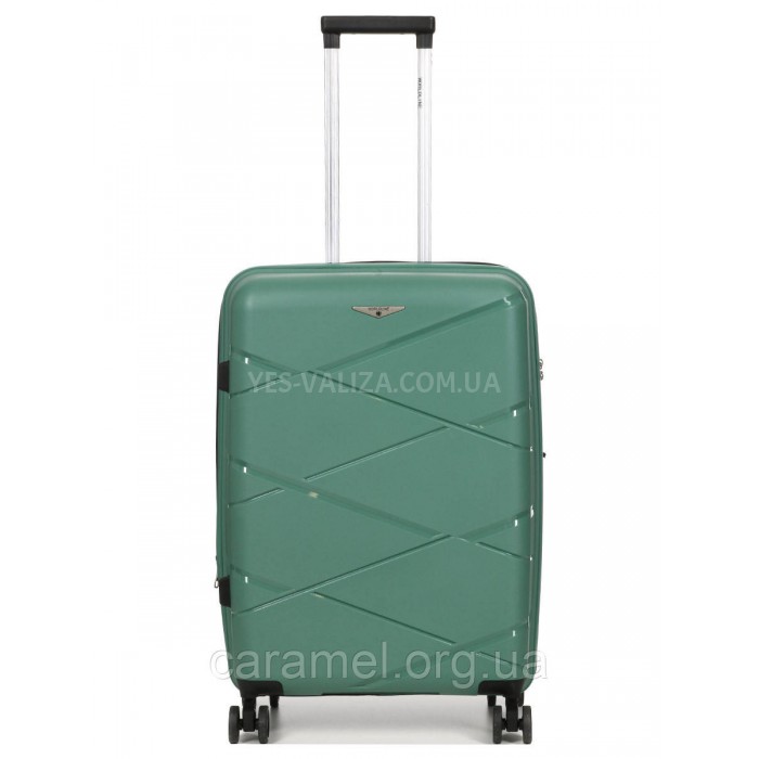 Набор чемоданов Франция (L M S-3шт) полипропилен зелёный/Worldline 289, фото 2