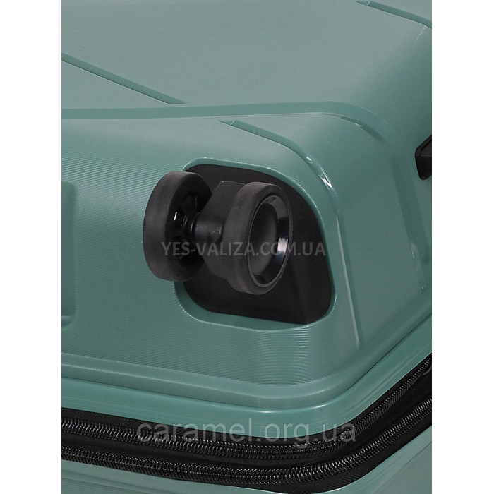 Набор чемоданов Франция (L M S-3шт) полипропилен зелёный/Worldline 289, фото 9