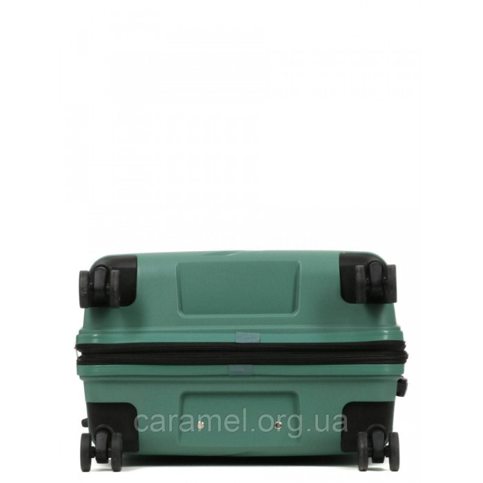 Набор чемоданов Франция (L M S-3шт) полипропилен зелёный/Worldline 289, фото 7