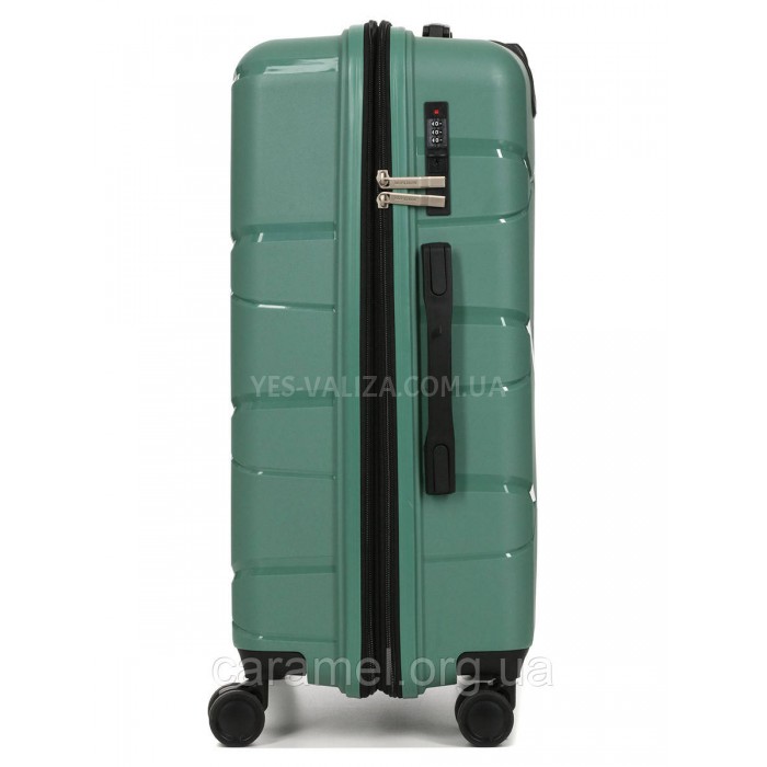 Набір валіз Франція (L M S-3шт) поліпропілен зелена Worldline 289, фото 4