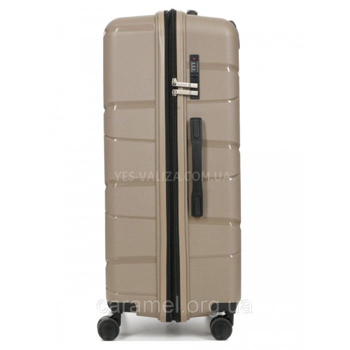 Набор чемоданов Франция (L M S-3шт) полипропилен бежевый/Worldline 289, фото 4