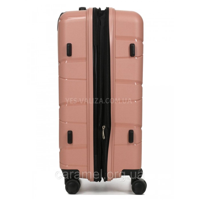 Набор чемоданов Франция (L M S-3шт) полипропилен пудра/Worldline 289, фото 5