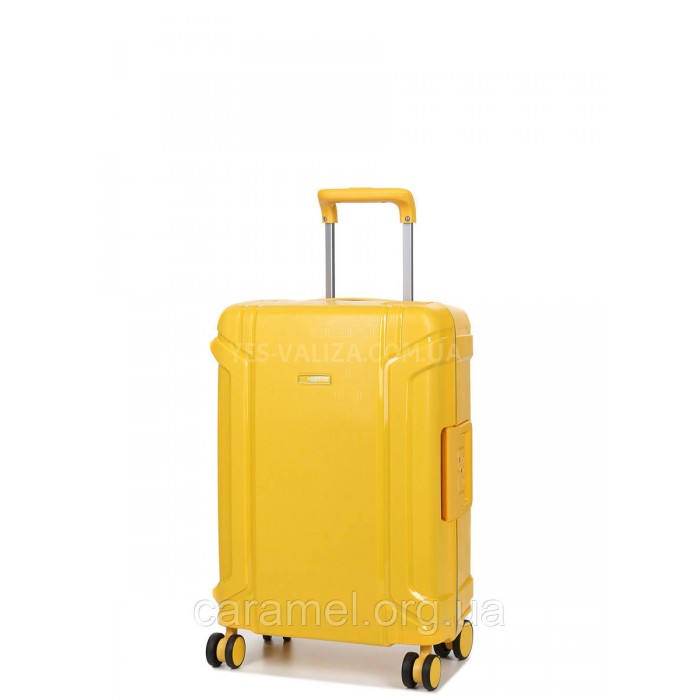 Валіза мала S поліпропілен жовта 55х36х21см/33л/3.45кг/Airtex 645, фото 2