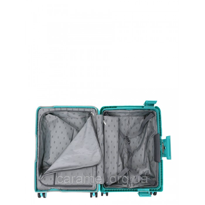 Чемодан малый S полипропилен бирюза 55х36х21см/33л/3.45кг/Airtex 645, фото 9