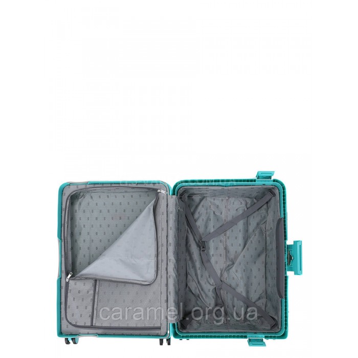 Валіза середня M поліпропілен бірюза 68х47х27см/76л/4.6кг/Airtex 645, фото 9