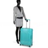 Валіза середня M поліпропілен бірюза 68х47х27см/76л/4.6кг/Airtex 645, фото 20