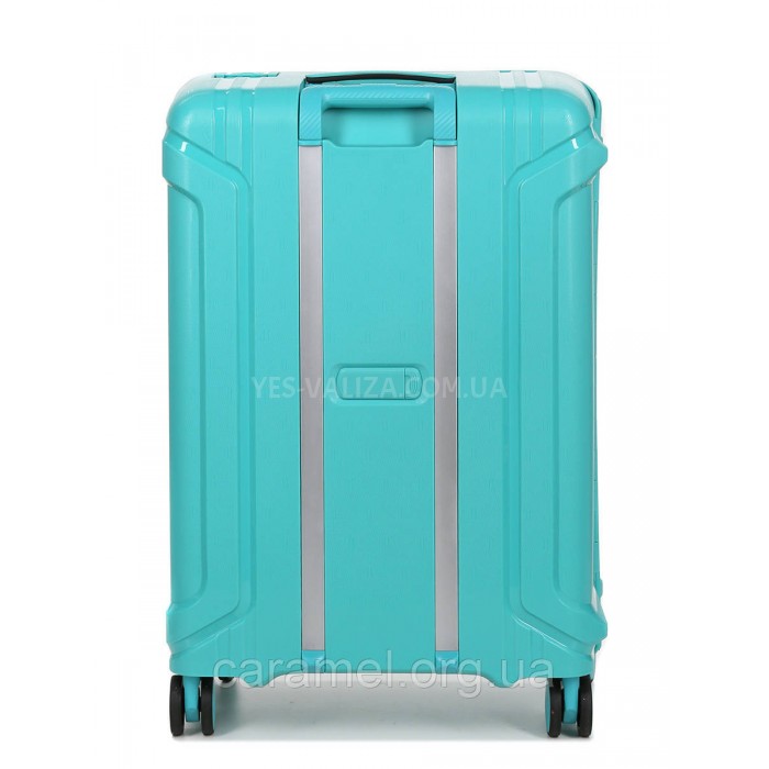 Чемодан средний M полипропилен бирюза 68х47х27см/76л/4.6кг/Airtex 645, фото 3