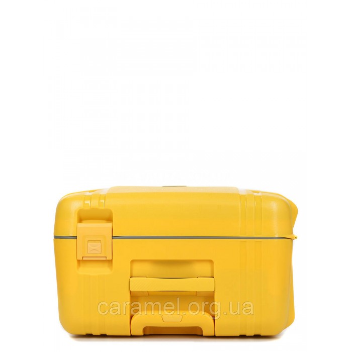 Валіза середня M поліпропілен жовта 68х47х27см/76л/4.6кг/Airtex 645, фото 6