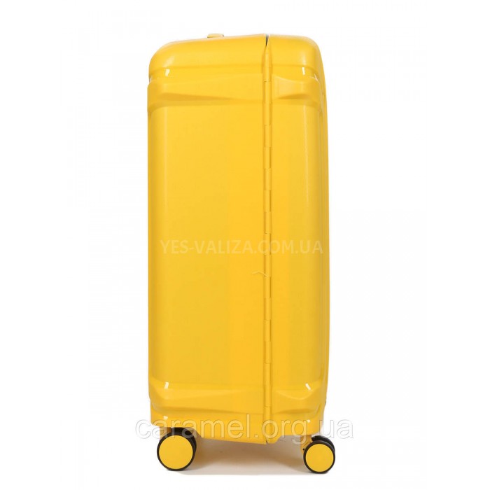 Чемодан средний M полипропилен жёлтый 68х47х27см/76л/4.6кг/Airtex 645, фото 4