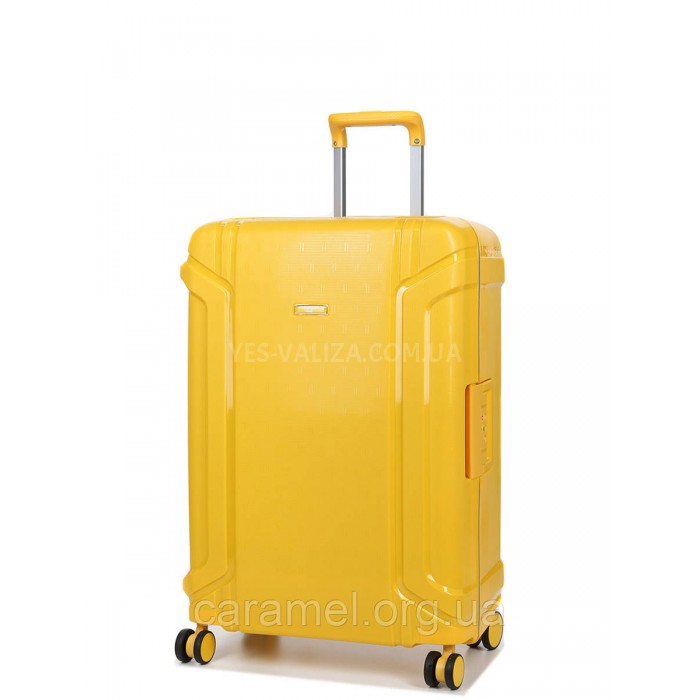 Чемодан средний M полипропилен жёлтый 68х47х27см/76л/4.6кг/Airtex 645, фото 1