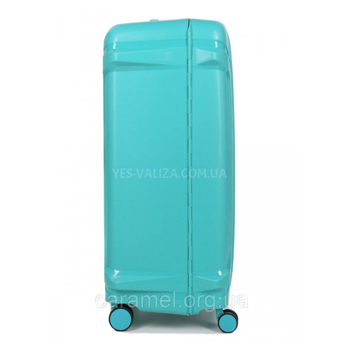 Чемодан большой L полипропилен бирюза 78х53х31см/101л/5.9кг/Airtex 645, фото 4