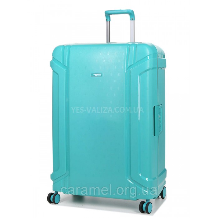 Чемодан большой L полипропилен бирюза 78х53х31см/101л/5.9кг/Airtex 645, фото 1