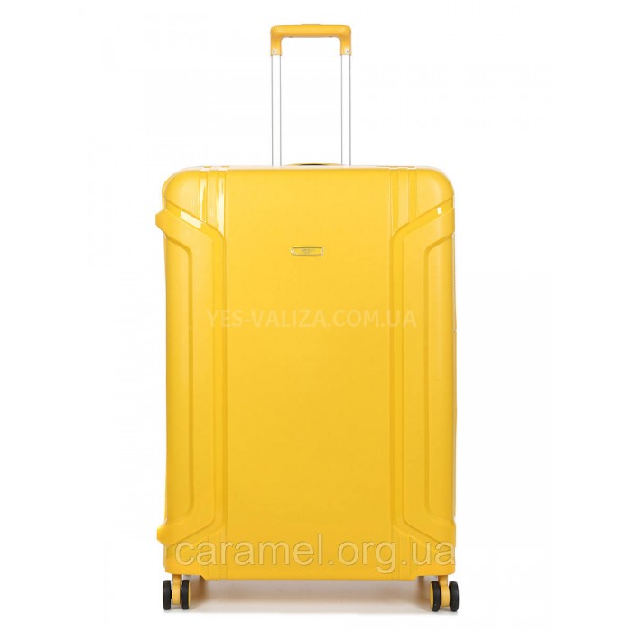 Валіза велика L поліпропілен жовта 78х53х31см/101л/5.9кг/Airtex 645, фото 2