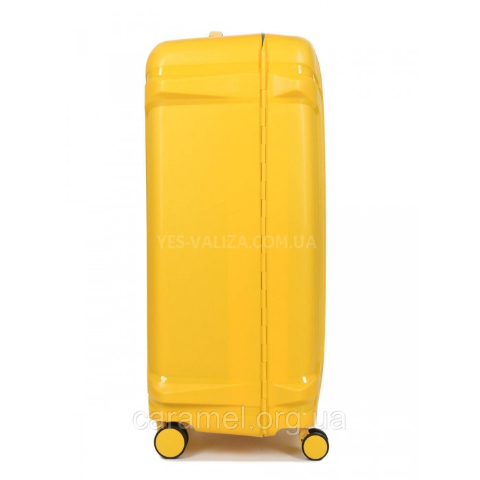 Валіза велика L поліпропілен жовта 78х53х31см/101л/5.9кг/Airtex 645, фото 4
