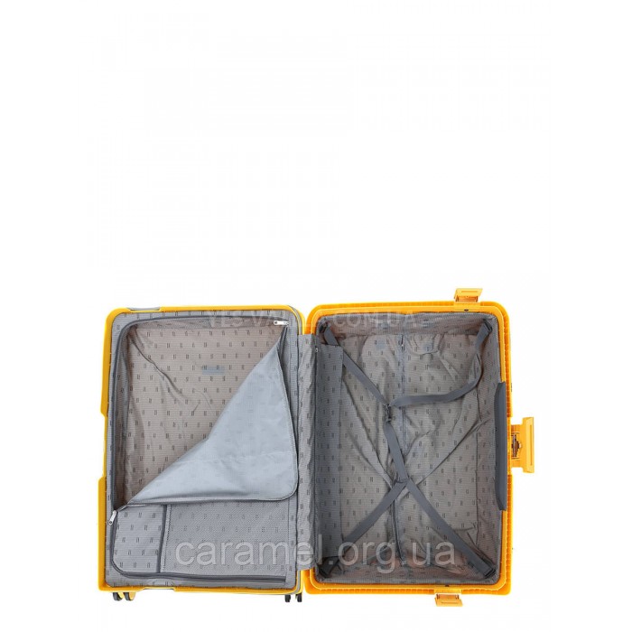 Валіза велика L поліпропілен жовта 78х53х31см/101л/5.9кг/Airtex 645, фото 9