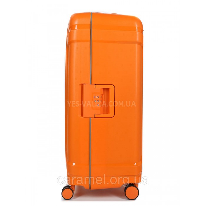 Валіза велика L поліпропілен помаранч 78х53х31см/101л/5.9кг/Airtex 645, фото 5