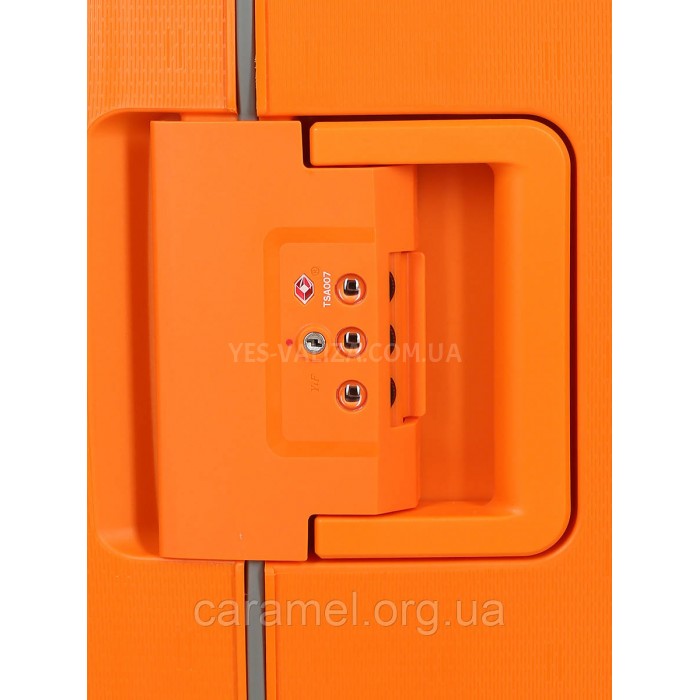 Валіза велика L поліпропілен помаранч 78х53х31см/101л/5.9кг/Airtex 645, фото 8