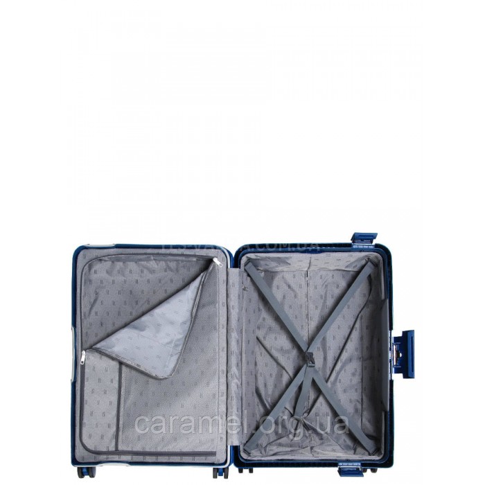 Набір валіз Франція (L M S-3шт) поліпропілен синій/Airtex 645, фото 10