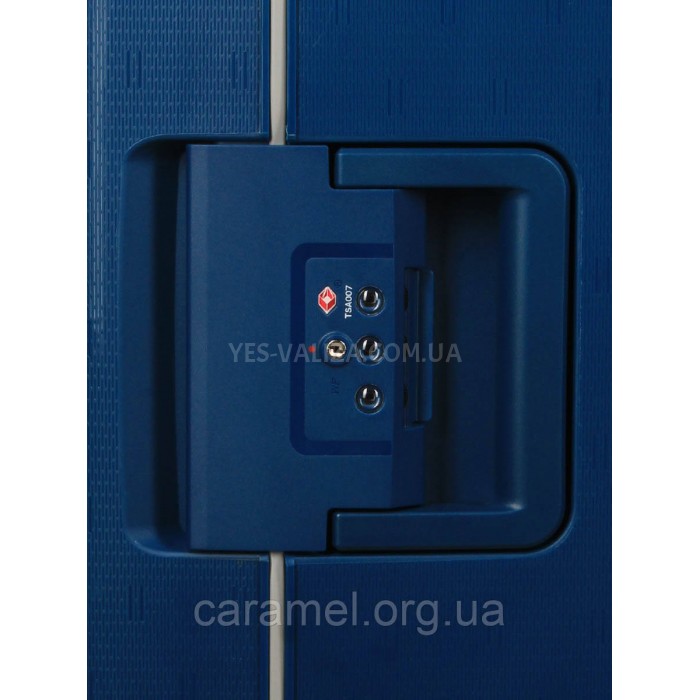 Набор чемоданов Франция (L M S-3шт) полипропилен синий/Airtex 645, фото 8
