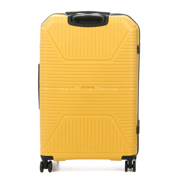 Валіза велика L поліпропілен жовта 75х49х30см/96л/4.1кг/Worldline 291, фото 3