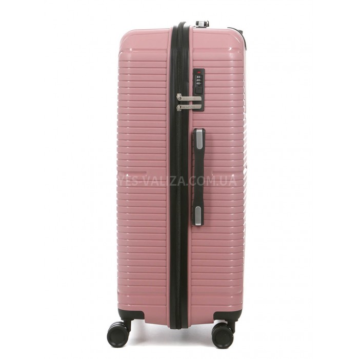 Валіза велика L поліпропілен пудра 75х49х30см/96л/4.1кг/Worldline 291, фото 4