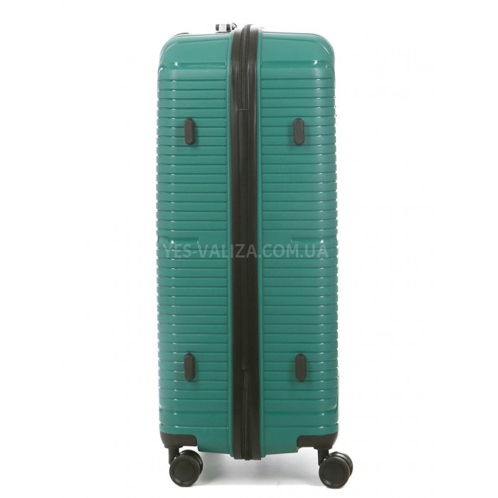 Валіза велика L поліпропілен зелена 75х49х30см/96л/4.1кг/Worldline 291, фото 5
