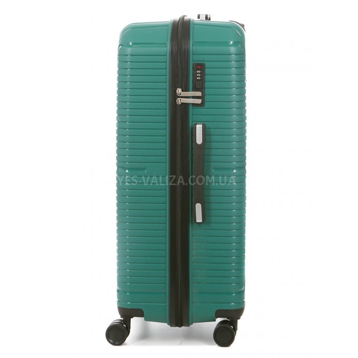 Валіза велика L поліпропілен зелена 75х49х30см/96л/4.1кг/Worldline 291, фото 4