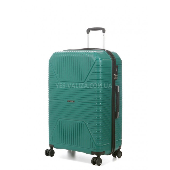 Чемодан большой L полипропилен зелёный 75х49х30/96л/4.1кг/Worldline291, фото 1