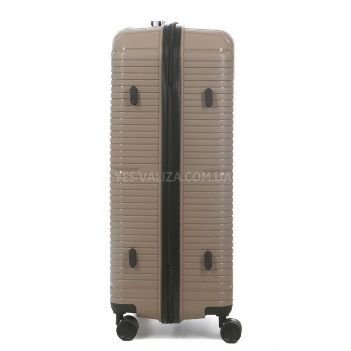 Чемодан большой L полипропилен беж 75х49х30см/96л/4.1кг/Worldline 291, фото 5